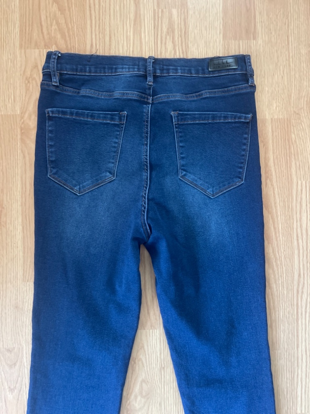 Nicole Miller SOHO High Rise Ankle Skinny Dark Wash Denim Jeans Size 12 - Picture 11 of 13